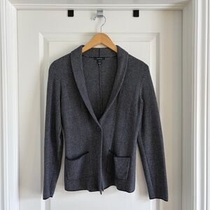 RW&CO grey and black knit style blazer